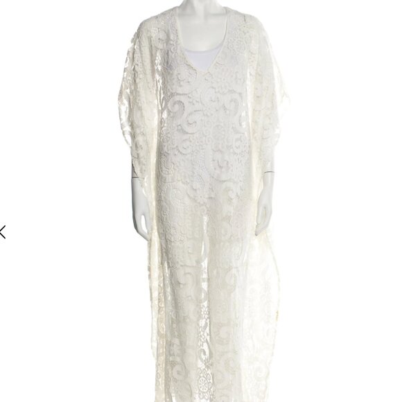 9SEED Cream Lace Caftan Kimono Coverup - NWOT!! Limited Edition! - Picture 2 of 10